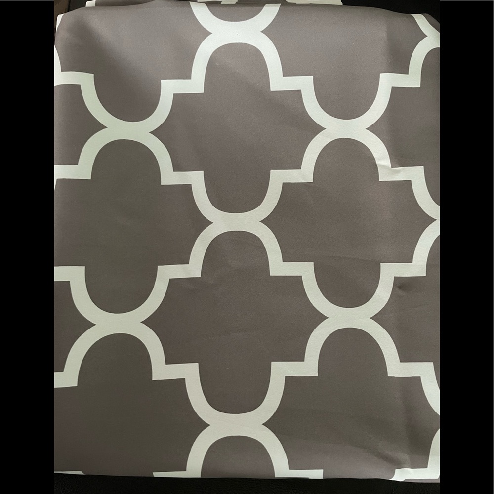 HLC Curtains 84” x 52”  geometric pattern gently used two panels